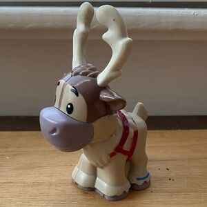 Fisher Price Little People Frozen Large Reindeer Sven Original Kristoff Sleigh